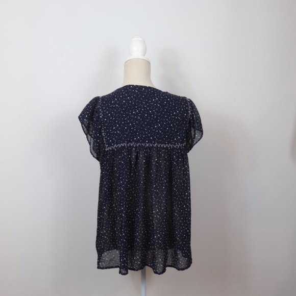 Stella & Dot Charlotte Top, Navy Blue XL - Picture 6 of 7
